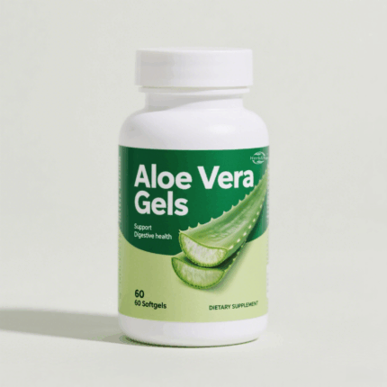 Factory Supply Aloe Vera Softgel Capsules 60 Count Aloe Vera Gel Supplement Gluten Free Supports Digestive Health