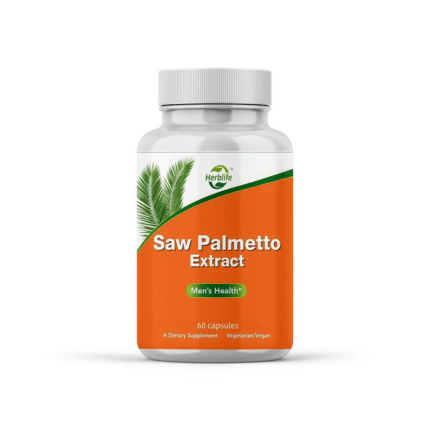 Natural Men's Health Herbal Supplements Saw Palmetto Extract for Prostate Support for Adults