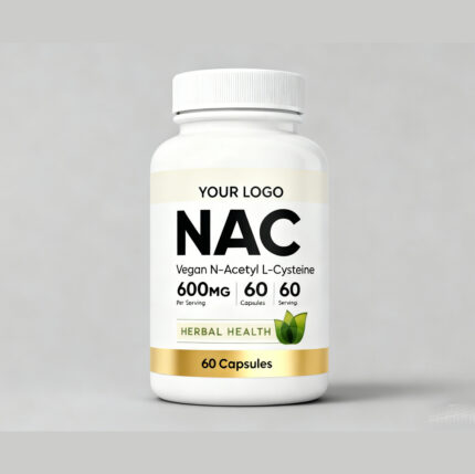 OEM/ODM N-Acetyl L-Cysteine (NAC) 600mg, 60 Capsules - Non-GMO, Gluten Free