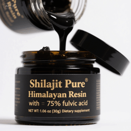 800mg Gold Grade Shilajit Resin with Fulvic Acid & 85+ Trace Minerals Complex for Energy Strength & Immunity Shilajit