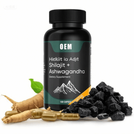 Aladdin OEM Extra Strength 16 in 1 Sea Moss & 8 in 1 Shilajit Capsules with Ashwagandha Ginger Extract for Adult Immune Support