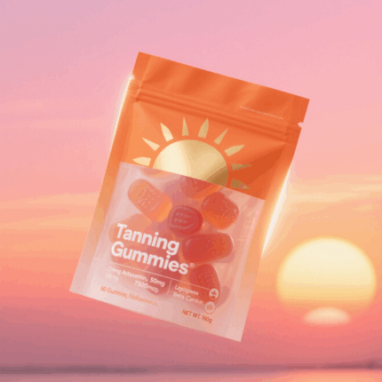 Wholesale Custom Logo Skin Uv Activated Skin Glow Tanning Gummies Tanning Gummies for Healthy Tan